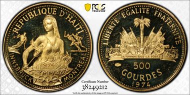 1974 500 G Olympics KM-117 PR66DCAM