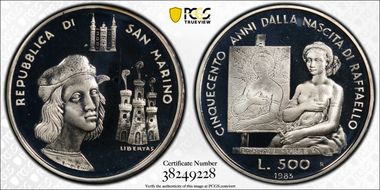 1983-R 500 L KM-154 Raphael PR67DCAM