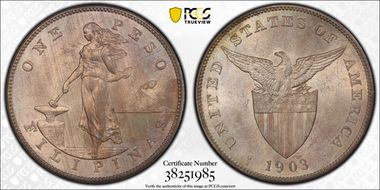 1903-S Peso KM-168  Ag MS64