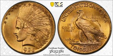 1926 $10 MS65+