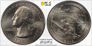 2019-P 25C War in the Pacific NP LB Treasure Hunt MS64