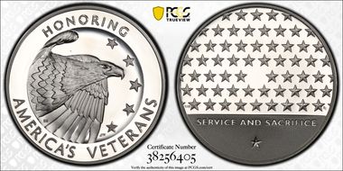 (2019-P) Medal American Legion Silver Dollar & Medal Set First Strike PR69DCAM