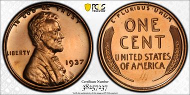 1937 1C PR66+ RD