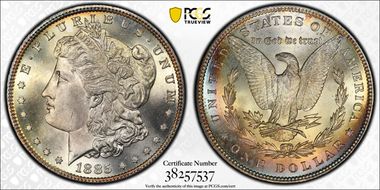 1885 $1 MS67+