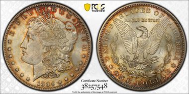 1884-S $1 MS63+