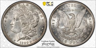1890-CC $1 MS62