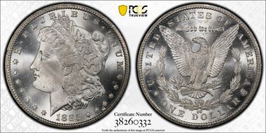 1885-CC $1 MS66+