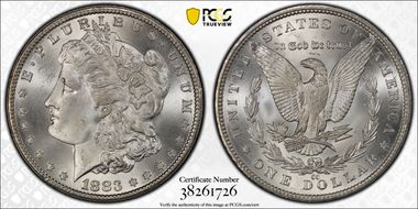 1883-CC $1 MS66+
