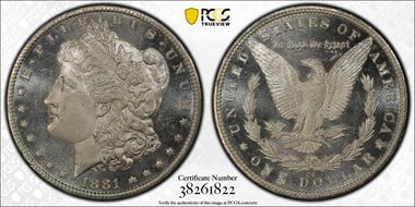 1881-CC $1 MS66+ PL