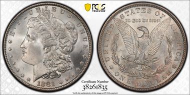 1881 $1 MS66+