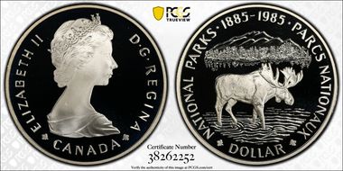 1985 S$1 National Parks PR70DCAM
