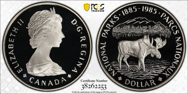 1985 S$1 National Parks PR70DCAM