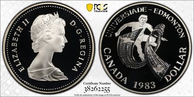 1983 S$1 W.U.Games PR70DCAM