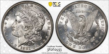 1881-S $1 MS63