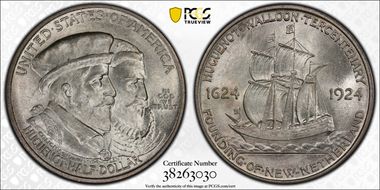 1924 50C Huguenot MS66+ 