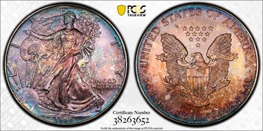 1994 $1 Silver Eagle MS68