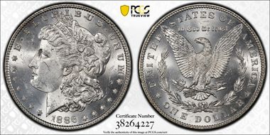 1886 $1 MS63
