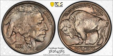 1938-D/S 5C Buffalo MS66