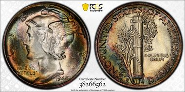 1944-S 10C MS66+ FB