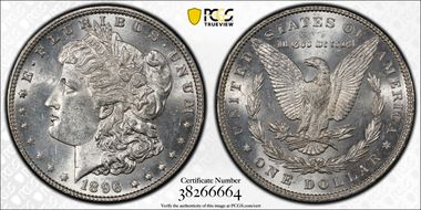 1896 $1 MS62