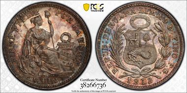 1912-FG 1/2 Din KM-206.2  Ag MS64