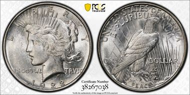 1922-D $1 MS64