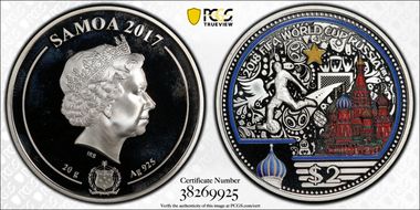 2017 $2 World Cup Russia PR66DCAM