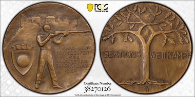 1938 Medal Aargau R-50b AE Matte SP64