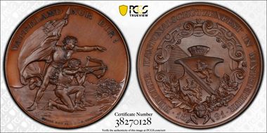 1891 Medal Winterthur R-1746b Bronzed AE SP65