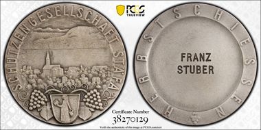 No Date Medal Stafa R-1919A  Silvered AE Matte SP64