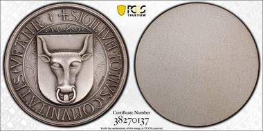 (c.1959) Medal Uri R-1536 Silvered AE Matte SP64
