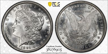 1891-O $1 MS64+
