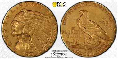 1908-D $5 N1