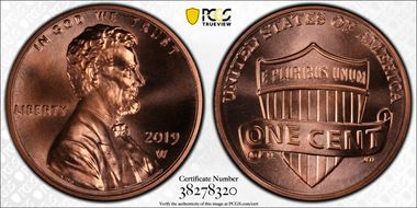 2019-W 1C Shield MS68RD