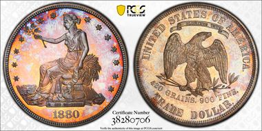 1880 T$1 Trade PR65