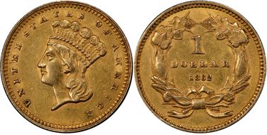 1862 G$1 DDO FS-101 AU55