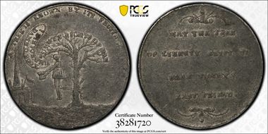 (c.1790) Tk 1D DH-209 Middlesex WM Political and Social VF30