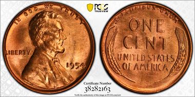 1954 1C MS66+ RD