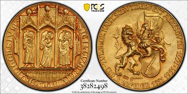 1951 Medal Zurich R-1904a Matte Au SP67