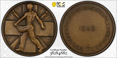 1946 Medal R-1968 Bronze Matte SP65
