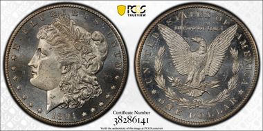 1891-S $1 MS64DMPL