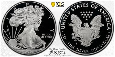 2019-S $1 Silver Eagle First Strike - Chicago ANA PR69DCAM