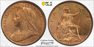 1896 1/4D S-3963 MS64RB