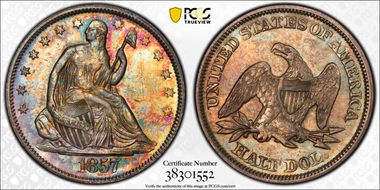 1857 50C MS63
