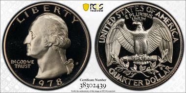1978-S 25C PR69DCAM