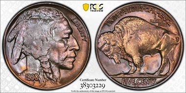 1938-D 5C Buffalo MS67+