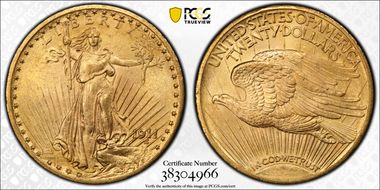 1911 $20 MS64
