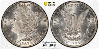 1887 $1 MS67