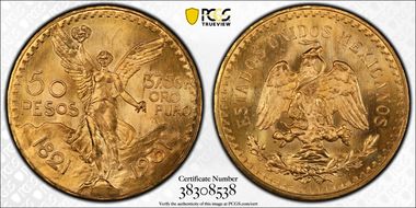 1931 50 Peso KM-481  Au MS66