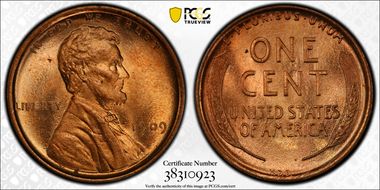 1909 VDB 1C MS65RD